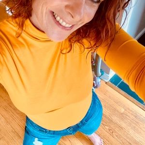 ASOS yellow crop topside zero